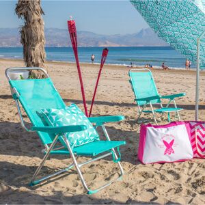 Dakota Fields Folding Beach Chair Pink 203.2cm H X 119.38cm W X 154.94cm D