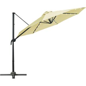 Freeport Park Cristina 3m Cantilever Parasol Beige 245cm H X 300cm W X 300cm D