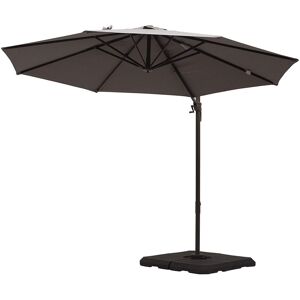 Dakota Fields Amoriel 3m Cantilever Parasol Grey 250cm H X 295cm W X 295cm D