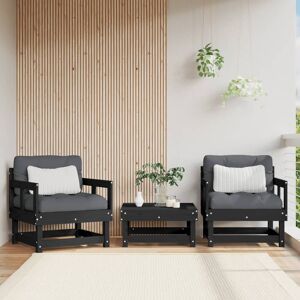 17 Stories Paderna Outdoor Garden Chair Black 62cm H X 64cm W X 61cm D 17 Stories Paderna Outdoor Garden Chair Black 62cm H X 64cm W X 61cm D