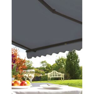 Dakota Fields Grey Outdoor Cover Retractable Patio Awning Grey 250cm W x 200cm D Dakota Fields Grey Outdoor Cover Retractable Patio Awning Grey 250cm W x 200cm D