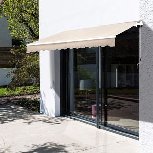 Dakota Fields Lacinda 3.5m W x D 1.5m D Retractable Patio Awning White 350cm W X 150cm D Dakota Fields Lacinda 3.5m W x D 1.5m D Retractable Patio Awning White 350cm W X 150cm D