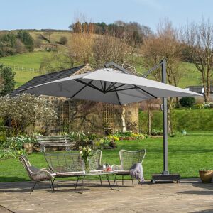 Freeport Park Batres 4m x 3m Rectangular Parasol Grey 289cm H X 400cm W X 300cm D Freeport Park Batres 4m x 3m Rectangular Parasol Grey 289cm H X 400cm W X 300cm D