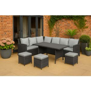 Dakota Fields Iraheta 9 Seater Rattan Corner Sofa Set Grey 9 Dakota Fields Iraheta 9 Seater Rattan Corner Sofa Set Grey 9