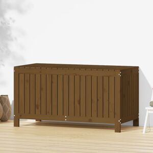 Rosalind Wheeler Garden Storage Box 121X55x64 Cm Solid Wood Pine Dark Brown 64cm H X 121cm W X 55cm D Rosalind Wheeler Garden Storage Box 121X55x64 Cm Solid Wood Pine Dark Brown 64cm H X 121cm W X 55cm D