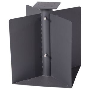 Freeport Park Steel In-Ground Umbrella Base Grey 65cm H X 50cm W X 50cm D Freeport Park Steel In-Ground Umbrella Base Grey 65cm H X 50cm W X 50cm D