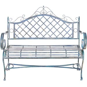 Ophelia & Co. Outdoor Garden Bench Blue 101.6cm H X 116.21cm W X 50.8cm D Ophelia & Co. Outdoor Garden Bench Blue 101.6cm H X 116.21cm W X 50.8cm D