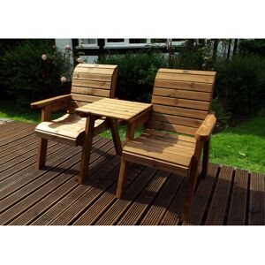 Alpen Home Symons Solid Wood 2 - Person Seating Group Natural Wood 2 Alpen Home Symons Solid Wood 2 - Person Seating Group Natural Wood 2