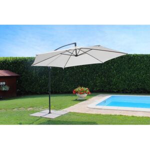 Dakota Fields Areonia 3m Cantilever Parasol Black/White 250cm H X 312cm W X 295cm D Dakota Fields Areonia 3m Cantilever Parasol Black/White 250cm H X 312cm W X 295cm D