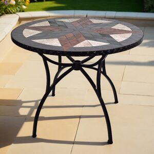 Rosalind Wheeler Montilla Garden Stone Mosaic Patio Table Green/Brown Rosalind Wheeler Montilla Garden Stone Mosaic Patio Table Green/Brown