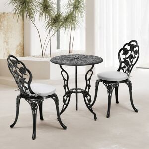 Astoria Grand Round 5 - Piece 2 - Person 69Cm L Table Set Black 2 Astoria Grand Round 5 - Piece 2 - Person 69Cm L Table Set Black 2