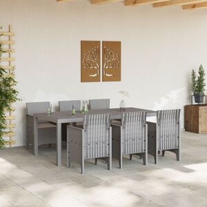 Latitude Run 7 Piece Garden Dining Set With Cushions Poly Rattan Grey/Beige 73cm H x 200cm W x 100cm D Latitude Run 7 Piece Garden Dining Set With Cushions Poly Rattan Grey/Beige 73cm H x 200cm W x 100cm D
