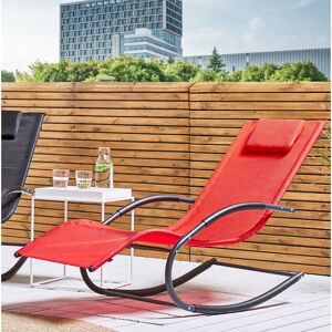 Dakota Fields Massanutten 155cm Long Single Sun Lounger Red 90cm H X 60cm W X 155cm L Dakota Fields Massanutten 155cm Long Single Sun Lounger Red 90cm H X 60cm W X 155cm L