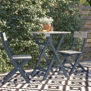 Sol 27 Outdoor Valery 2 Seater Bistro Set Grey 2 Sol 27 Outdoor Valery 2 Seater Bistro Set Grey 2