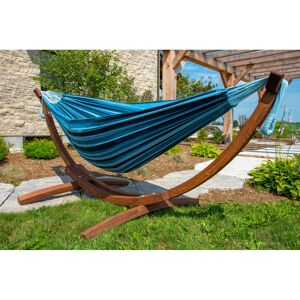 Freeport Park Natalia Double Hammock with Stand Blue Lagoon 104cm H X 119cm W X 259cm L Freeport Park Natalia Double Hammock with Stand Blue Lagoon 104cm H X 119cm W X 259cm L