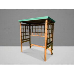 Union Rustic Boody 17.2m x 9.2m Patio Gazebo Green 172cm W X 92cm D X 194cm H Union Rustic Boody 17.2m x 9.2m Patio Gazebo Green 172cm W X 92cm D X 194cm H