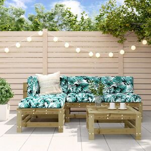 Lily Manor 5 Piece Garden Lounge Set Impregnated Wood Pine 60cm H X 63.5cm W X 63.5cm D Lily Manor 5 Piece Garden Lounge Set Impregnated Wood Pine 60cm H X 63.5cm W X 63.5cm D