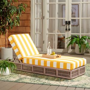 Ebern Designs Gillian Steel and Rope Chaise Lounger Yellow 32.99cm H X 62.99cm W X 189.57cm L Ebern Designs Gillian Steel and Rope Chaise Lounger Yellow 32.99cm H X 62.99cm W X 189.57cm L