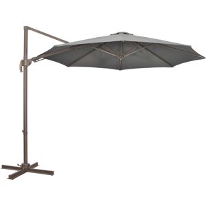 Dakota Fields Annikka Patio Offset Umbrella Brown;Grey 250cm H X 300cm W X 300cm D Dakota Fields Annikka Patio Offset Umbrella Brown;Grey 250cm H X 300cm W X 300cm D
