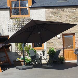 Freeport Park Jenifer 3m Square Cantilever Parasol 300cm W X 300cm D Freeport Park Jenifer 3m Square Cantilever Parasol 300cm W X 300cm D