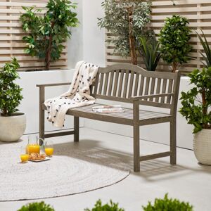 Sol 27 Outdoor Aarna Wooden Bench Grey 89cm H X 155cm W X 60cm D Sol 27 Outdoor Aarna Wooden Bench Grey 89cm H X 155cm W X 60cm D