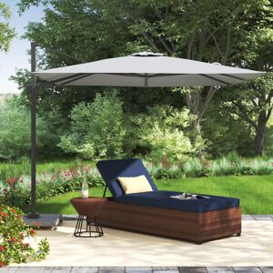 Sol 27 Outdoor Aarne 2.7m Square Parasol Light Grey 245cm H X 270cm W X 270cm D Sol 27 Outdoor Aarne 2.7m Square Parasol Light Grey 245cm H X 270cm W X 270cm D