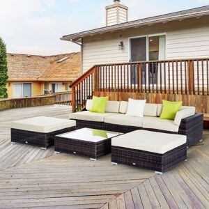 Zipcode Design Normandy 5 - Person Seating Group with Cushions Brown 5 Zipcode Design Normandy 5 - Person Seating Group with Cushions Brown 5