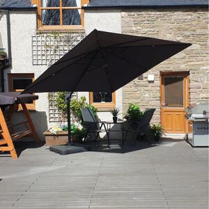 Freeport Park Jenifer 3m Square Cantilever Parasol 300cm W X 300cm D Freeport Park Jenifer 3m Square Cantilever Parasol 300cm W X 300cm D