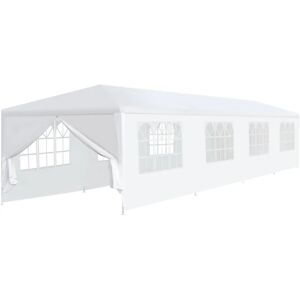 Freeport Park 12m x 3m Steel Party Tent White 300cm W X 1,200cm D Freeport Park 12m x 3m Steel Party Tent White 300cm W X 1,200cm D
