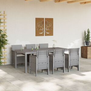 Latitude Run 7 Piece Garden Dining Set With Cushions Poly Rattan Grey/Ivory 73cm H x 200cm W x 100cm D Latitude Run 7 Piece Garden Dining Set With Cushions Poly Rattan Grey/Ivory 73cm H x 200cm W x 100cm D
