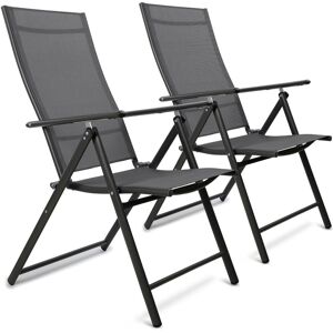 17 Stories Moheez Folding Garden Chairs with 7 Reclining Positions Grey 106cm H X 58cm W X 69cm D 17 Stories Moheez Folding Garden Chairs with 7 Reclining Positions Grey 106cm H X 58cm W X 69cm D