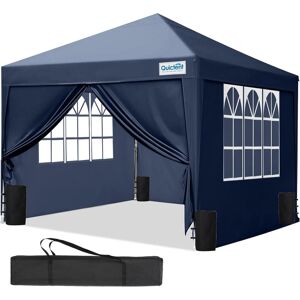 17 Stories 3x3m (10x10ft) Pop Up Canopy Gazebo with Removable Sidewalls, Adjustable Height Event Shelter Navy Blue 17 Stories 3x3m (10x10ft) Pop Up Canopy Gazebo with Removable Sidewalls, Adjustable Height Event Shelter Navy Blue