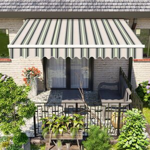 Dakota Fields Dowelltown 3.5m W x 2.5m D Retractable Patio Awning Multi-Stripe 350cm W X 250cm D Dakota Fields Dowelltown 3.5m W x 2.5m D Retractable Patio Awning Multi-Stripe 350cm W X 250cm D