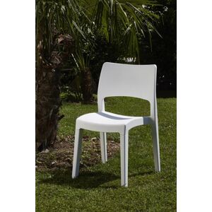 Fjørde & Co White or Anthracite Modern Garden Plastic Chair Set Patio Outdoor Furniture White 82cm H X 50cm W X 51cm D Fjørde & Co White or Anthracite Modern Garden Plastic Chair Set Patio Outdoor Furniture White 82cm H X 50cm W X 51cm D