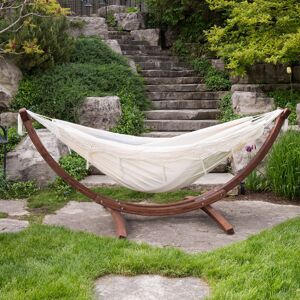 Freeport Park Natalia Double Hammock with Stand White 104cm H X 119cm W X 259cm L Freeport Park Natalia Double Hammock with Stand White 104cm H X 119cm W X 259cm L