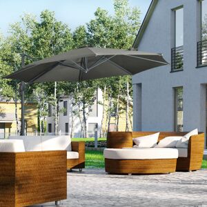 Dakota Fields Carmya 294cm Cantilever Parasol Grey 248cm H X 294cm W X 294cm D Dakota Fields Carmya 294cm Cantilever Parasol Grey 248cm H X 294cm W X 294cm D