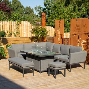 Ebern Designs Dzung 9 - Person Seating Group with Cushions Grey 9 Ebern Designs Dzung 9 - Person Seating Group with Cushions Grey 9