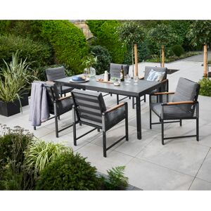 Rosalind Wheeler Dequanta - Bellmount Six Seat Rectangular Dining Set Grey 6 Rosalind Wheeler Dequanta - Bellmount Six Seat Rectangular Dining Set Grey 6
