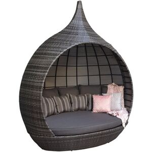 Dakota Fields Pearl 220Cm Wide Outdoor Garden Daybed with Cushions Grey 250cm H X 220cm W X 150cm D Dakota Fields Pearl 220Cm Wide Outdoor Garden Daybed with Cushions Grey 250cm H X 220cm W X 150cm D