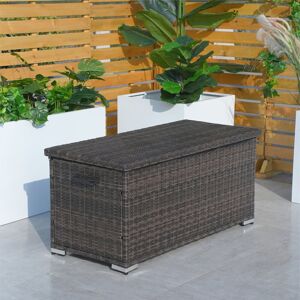 Latitude Run 243L Compact Rattan Brown Deck Storage Box Brown 56cm H X 122cm W X 56cm D;56cm H X 122cm W X 56cm D Latitude Run 243L Compact Rattan Brown Deck Storage Box Brown 56cm H X 122cm W X 56cm D;56cm H X 122cm W X 56cm D