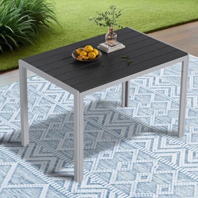Latitude Run Rectangular 110Cm L Outdoor Balcony Table Grey Latitude Run Rectangular 110Cm L Outdoor Balcony Table Grey
