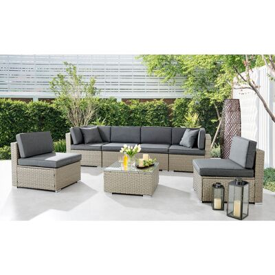 17 Stories Erke 5 - Person Seating Group with Cushions Grey/Light Grey 5 17 Stories Erke 5 - Person Seating Group with Cushions Grey/Light Grey 5