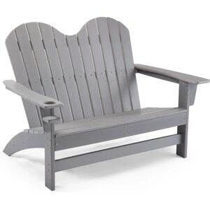 VonHaus Garden Plastic Love Seat gray 88.5 H x 115.0 W x 79.0 D cm