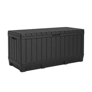 Keter Kentwood Outdoor Garden Storage Box 350L brown 59.0 H x 128.0 W x 53.0 D cm