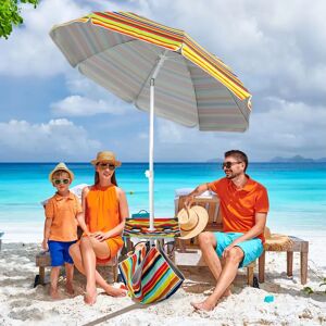 Dakota Fields Ayimna 2m Beach Parasol yellow 196.0 H x 200.0 W x 200.0 D cm