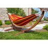 Freeport Park Natalia Double Hammock with Stand red/brown 105.0 H x 120.0 W cm