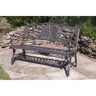 Gardeco 100% Cast Iron Bench with Greenman Theme brown 91.5 H x 127.0 W x 68.6 D cm