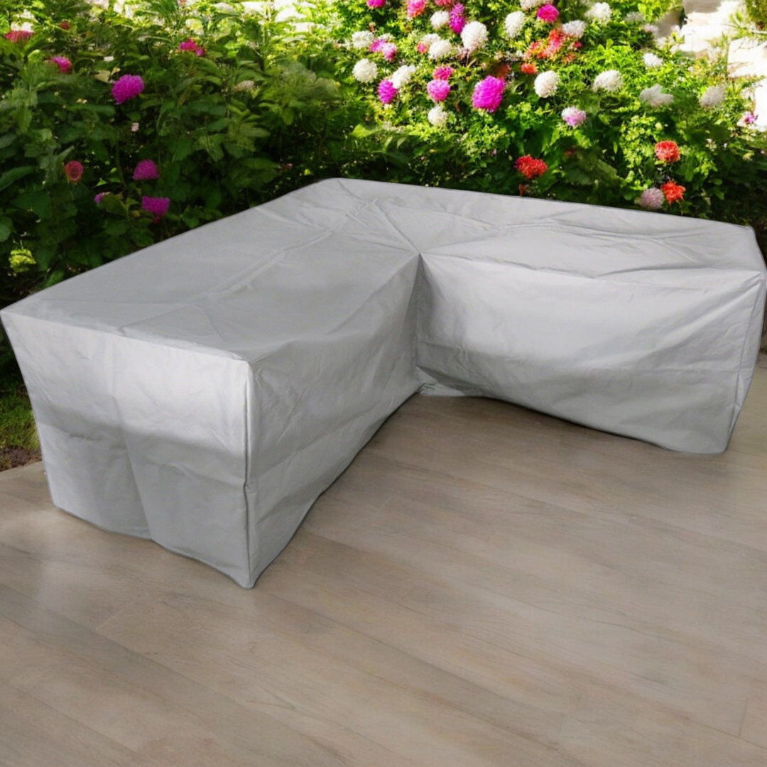 Royalcraft MILAN COVER :Heavy Duty Polyester Grey one piece Cover - to fit Milan Corner set MILCORLOU-WS (L2090/2030*H700cm) Grey 70cm H X 209cm W X 203cm D