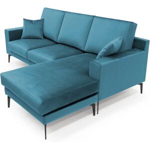 Zipcode Design Bengtson Sofa blue 94.0 H x 237.0 W x 163.0 D cm