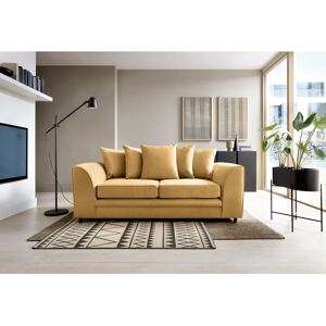 Abakus Direct Darcy 3 Seater Sofa yellow 78.0 H x 180.0 W x 89.0 D cm